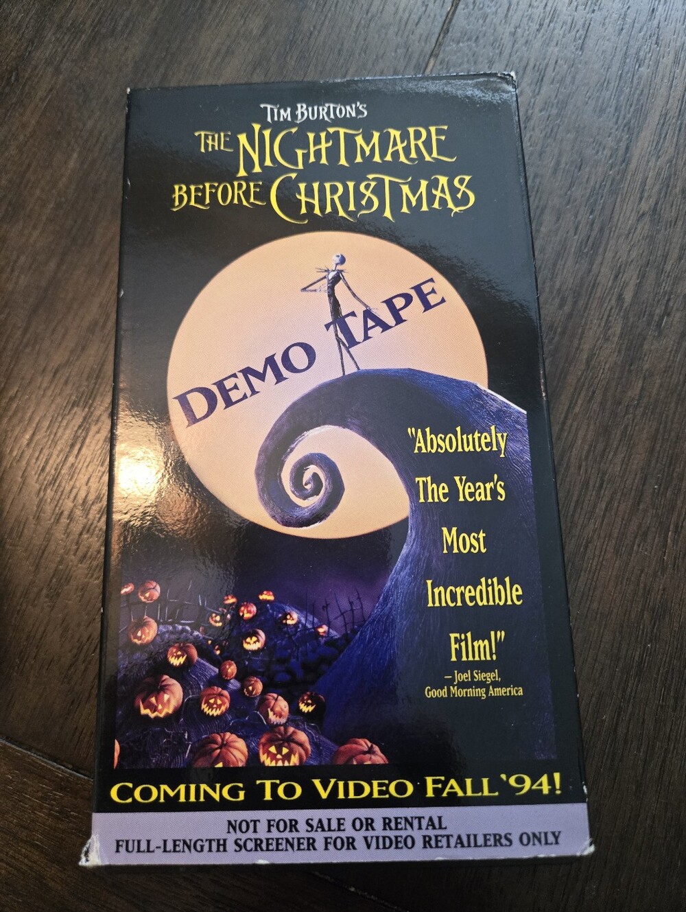 The Nightmare Before Christmas Demo Tape - Black